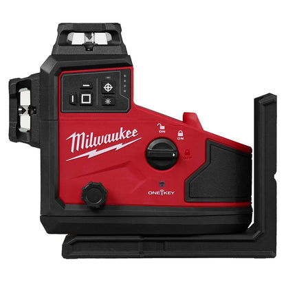 Milwaukee M12A3PLO-0C 12V M12 Green Auto Alignment 360° 3 Plane Laser with 1.2m Compact Laser Tripod & Case